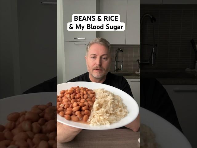 Beans and rice and my blood sugar. #bloodsugar #glucoselevels #insulinresistant1 #beansandrice