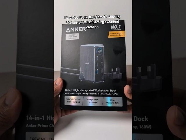 ANKER PRIME 14-in-1 160w Workstation Dock | First Impressions #anker #ankerprime #homeworkstation