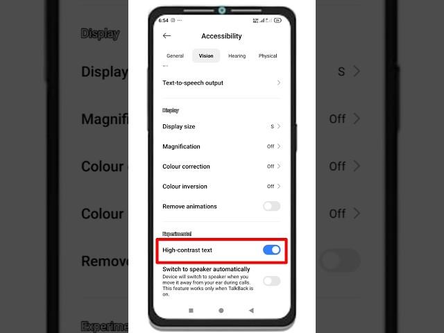 How to disable High Contrast Test | high contrast test ko band kaise karen #shorts
