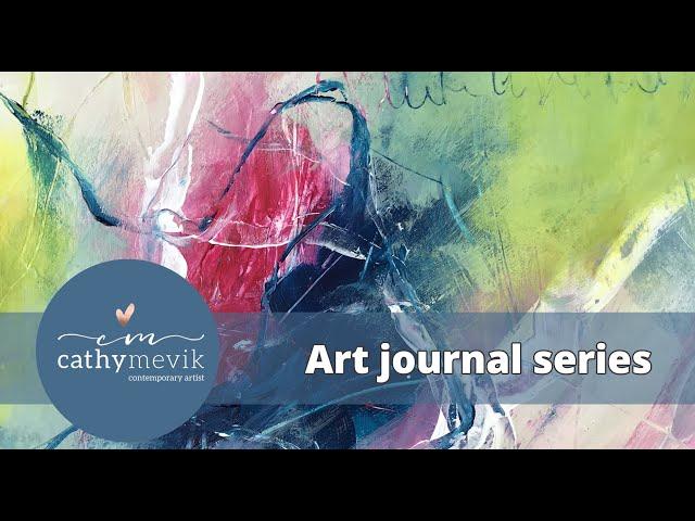 Expressive abstract painting (Full video) - Art journal series