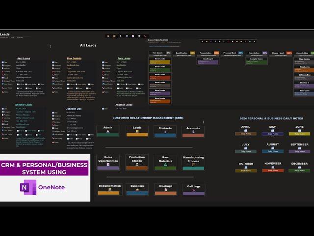 How I Use OneNote For My CRM, Personal /Business & Daily Note. Full Detailed Review.