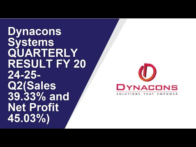 Dynacons Systems Consolidated Quarterly Result | Q2 Result 2024-25 | Dynacons Systems latest news