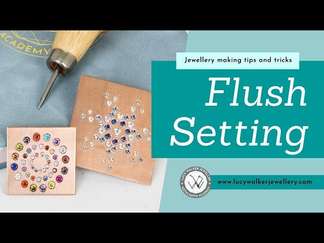 Flush Setting Demo | Jewelry Making Basic Skills | Metalsmith Academy