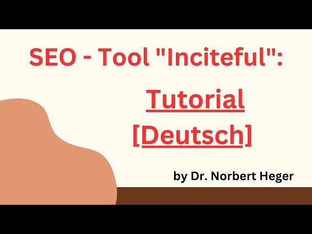 Ultimative Anleitung zum SEO-Forschungstool 'Inciteful' (DEUTSCH): Alles, was du wissen musst!