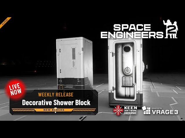 Space Engineers 2 Weekly Release: Decorative Shower Block