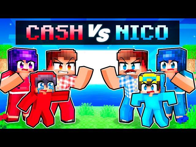 Cash’s Family vs Nico’s Family in Minecraft!