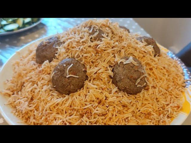 kofta palaw Recipe/  طرز تهیه کوفته پلو اسفنجی افغانی