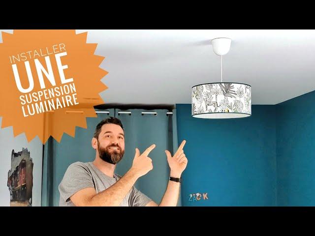 installer un luminaire - suspension - lustre - sur plot DCL