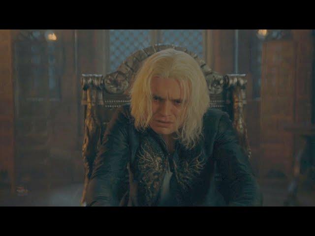 Aegon Reaction to His Son Jaehaery's Death Small Council Meeting Scene House of Dragon S2 E2