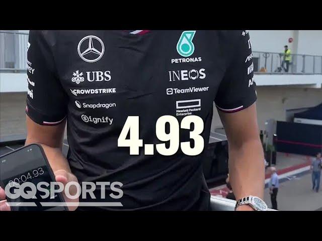 F1 Drivers Test Their Reaction Time