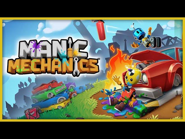 CHAOTIC CO-OP CAR REPAIRS! - Manic Mechanics (4-Player Gameplay)