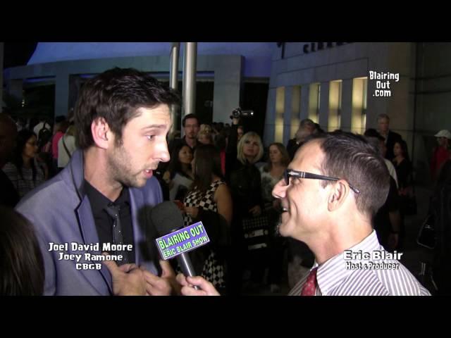 Joel David Moore talks w Eric Blair about playing Joey Ramone in the CBGB movie 2013