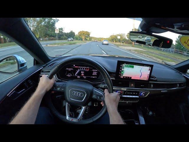 2022 Audi S5 3.0T Sportback Premium Plus - POV Test Drive at Full Throttle!