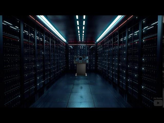 ASMR Server Room White Noise with Keyboard Typing Sound Ambience 6 Hours 4K - Sleep Relax Focus