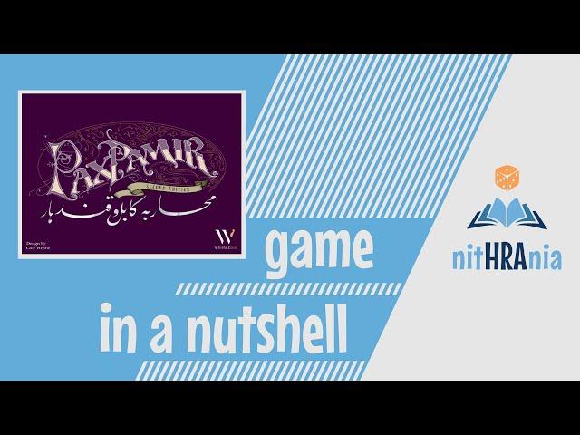 Game in a Nutshell - Pax Pamir 2nd ed. SOLO