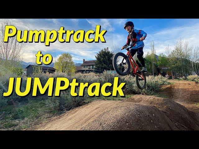 Building our Backyard Pumptrack into a Jumptrack!