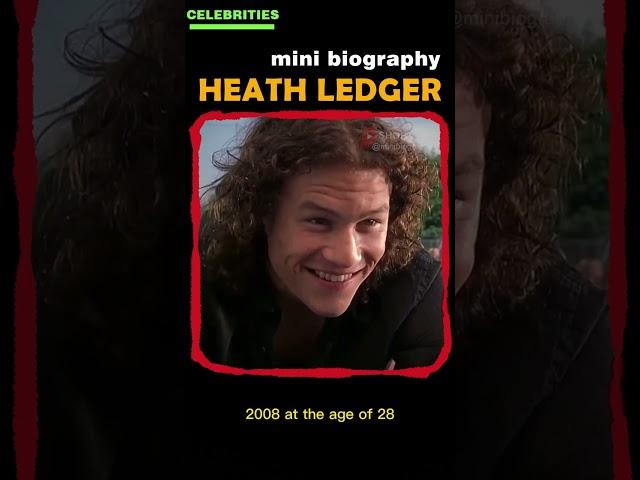HEATH LEDGER Biography