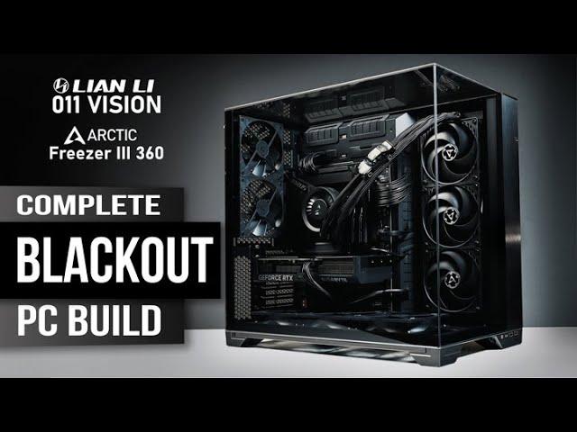 BLACKOUT PC BUILD | No RGB | Lian Li O11 Vision + Arctic + Core i7 14700k + Gigabyte RTX4070 + Z790