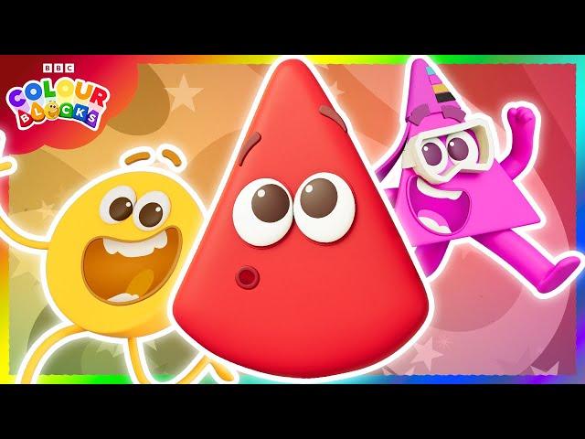 10 Crazy Colour Mixing Combinations You Won't Believe!  | Colourblocks | Kids Learn Colors