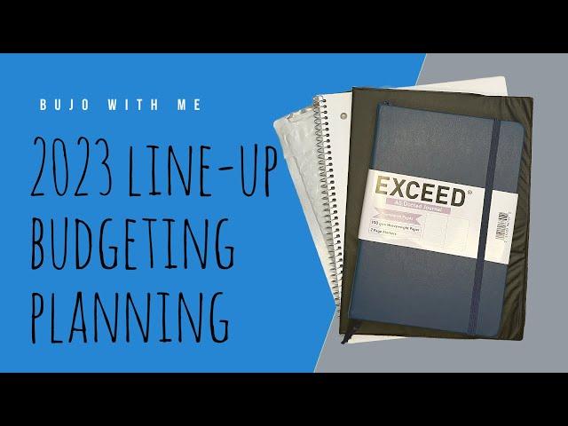 2023 Line Up | What I’m Using For Budgeting and Planning | Sneak Preview of my Bujo | Part 1 of 2