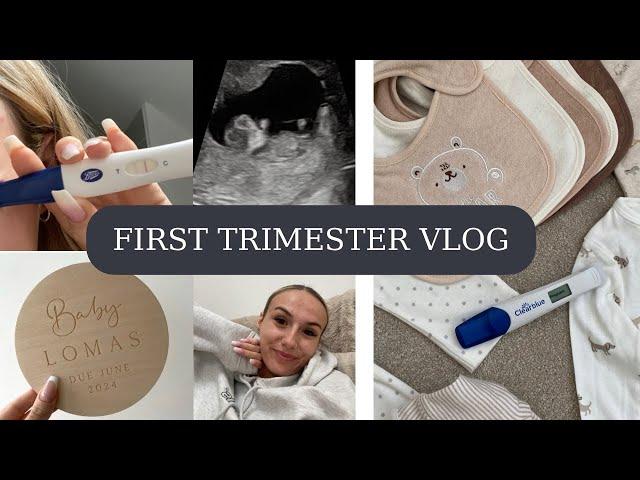 First Trimester Pregnancy Vlog | 3-12 Weeks | UK First Time Mum | Scans, Anxiety & Symptoms