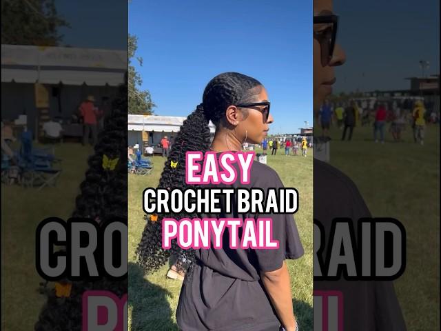 EASY CROCHET BRAID PONYTAIL