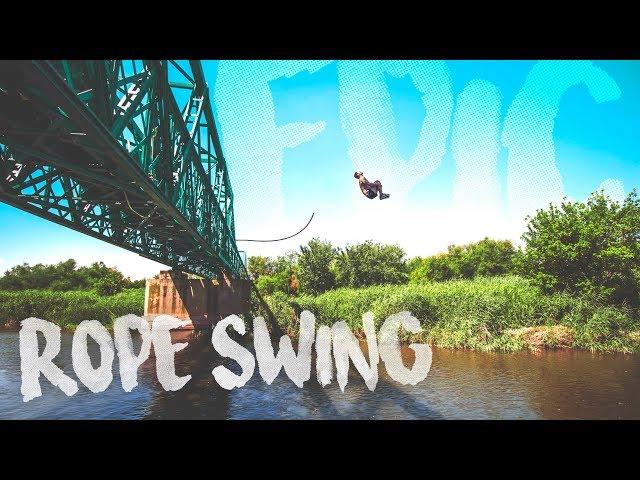 Montamos un ROPE SWING desde un PUENTE al AGUA  - Guille WHAT vlogs