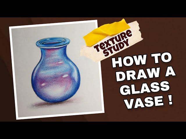 HOW TO DRAW A GLASS VASE | LET'S LEARN WITH ARTISTIC ZONE SERIES | NIFT | NID PREPARATIONS DRAWING