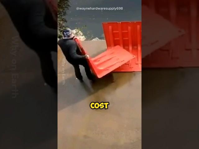 How can plastic boards Stop flooding?