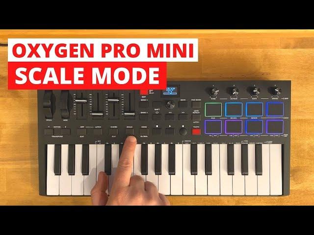 M-Audio Oxygen Pro MINI - Scale Mode Tutorial and Demo