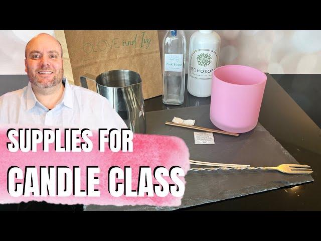 Candle class supplies you must have and how to run one