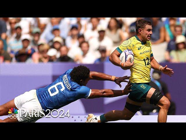 Samoa v. Australia | Paris Olympics 2024: Men's Rugby Highlights | NBC Sports