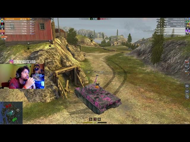 ЧУДО РАНДОМНОЕ ● 200HP AMX 50 100 vs ФУЛЬНЫЙ Tiger 2 БОЙ 1 vs 4 ● WoT Blitz