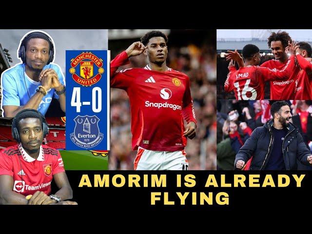 Amorim Man Utd Thrash Everton || Match Analysis || Manchester united 4 - 0 Everton