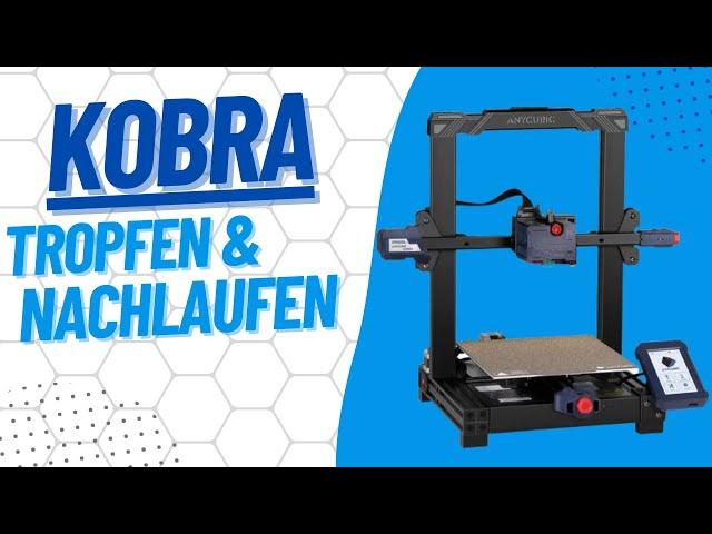 Anycubic Kobra, so tropft und läuft vor und nach dem Druck kein Filament mehr nach 