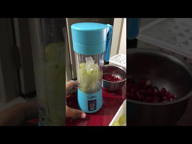 Stylemake 6 Blade Portable USB Blender Review - Homemade Grape Juice and Crush Ice