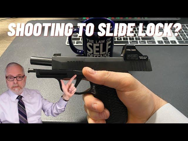 Shooting to Slide Lock: Self-Defense or Overkill?