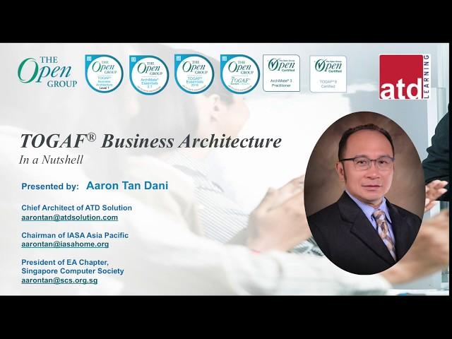 Introduction of TOGAF Business Architecture