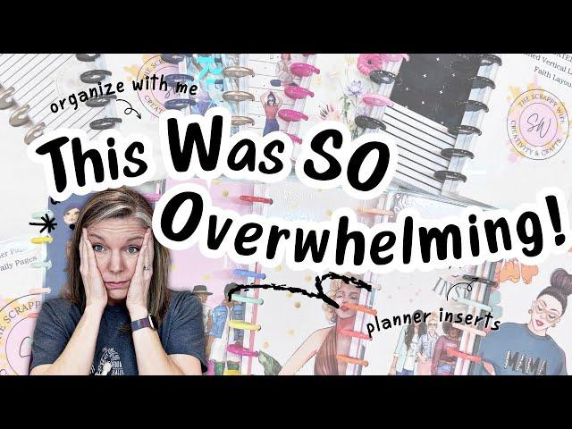 This Was SO Overwhelming! | Organizing My Planner Inserts & Tackling Craft Room Chaos