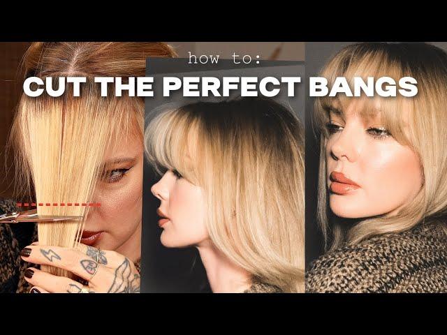 ️HOW TO CUT BANGS AND STYLE THEM AT HOME *step by step*