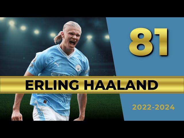 All 81 Erling Haaland Goals for Man City 2022-2024 | CINEMATIC STYLE