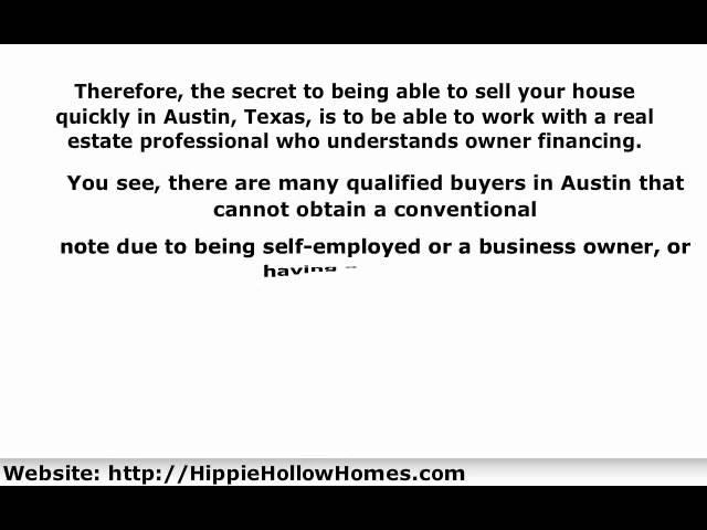 How to Sell A House Fast In Austin | Texas