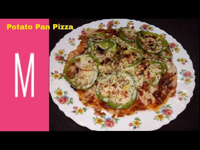 Potato Pan Pizza Recipe/Manisha's Kitchen.