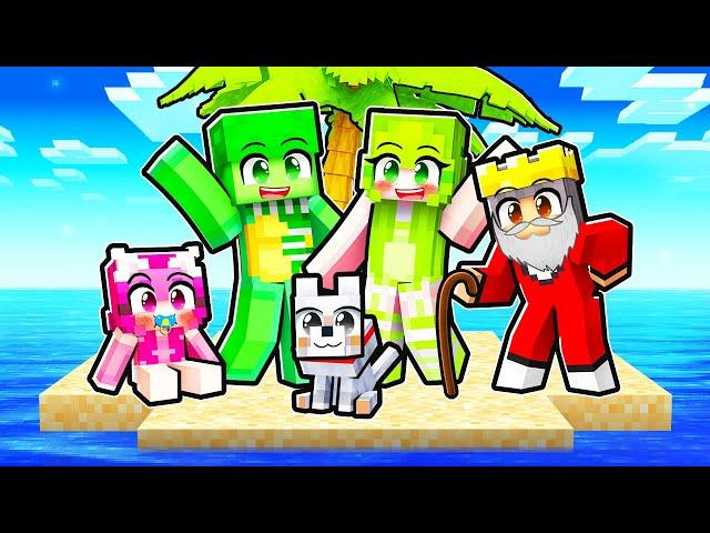 Trapped as a FAMILY on an ISLAND in Minecraft!