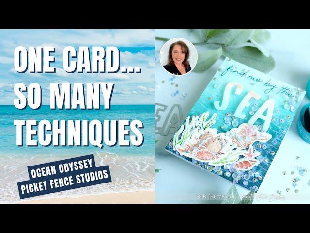 Find Me By the Sea Infinity shaker: One Card...So Many Techniques
