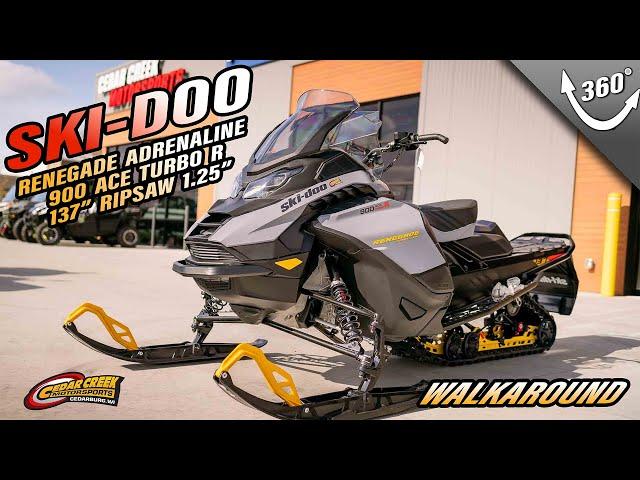 Walkaround | 2025 Ski-Doo Renegade® Adrenaline® 900 ACE Turbo R RipSaw 1.25_Grey