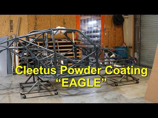 CLEETUS MCFARLAND POWDER COATING "EAGLE" /CJ RACE CARS