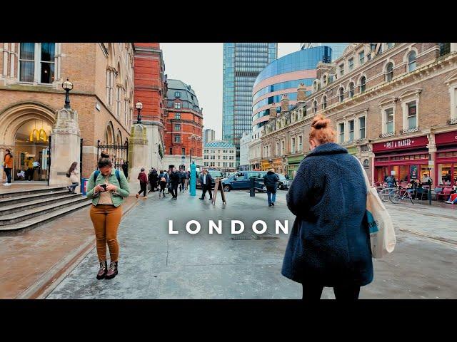 Walking the Central Streets of London | Liverpool Street to Spitalfields Market