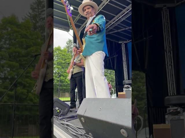 Benny Turner w/The Tommy Z Band at the 2024 Chenango Blues Festival