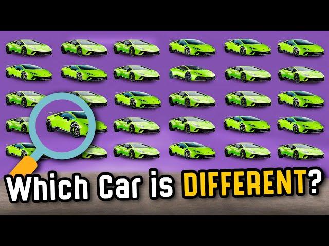 Find The Different Car | Car Quiz Challenge